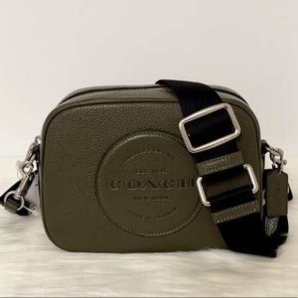 COACH DEMPSEY Leather Camera Bag with Patch Brand New - Picture 1 of 7